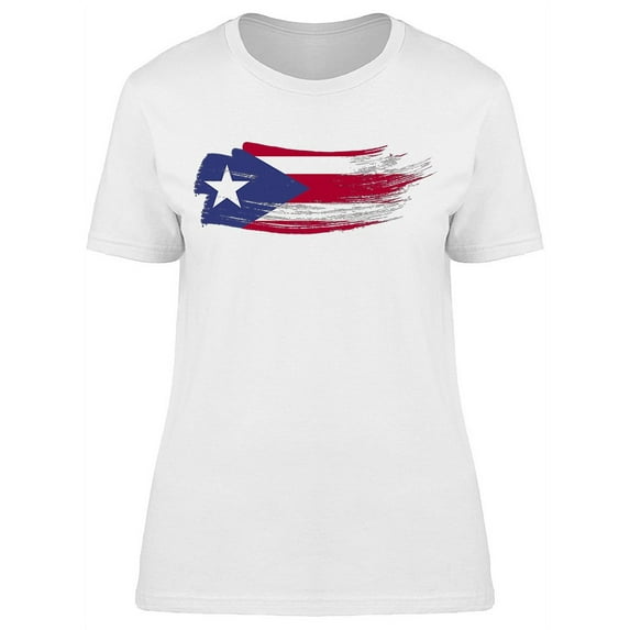 Grunge Puerto Rico T-Shirt Women -Image by Shutterstock, Female 3X-Large