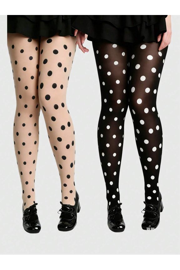 Grunge Punk 1 Pair Gothic Black Striped Tights, Halloween Costume