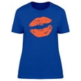 thumbnail image 1 of Grunge Red Lipstick Tee Women's -Image by Shutterstock, 1 of 1