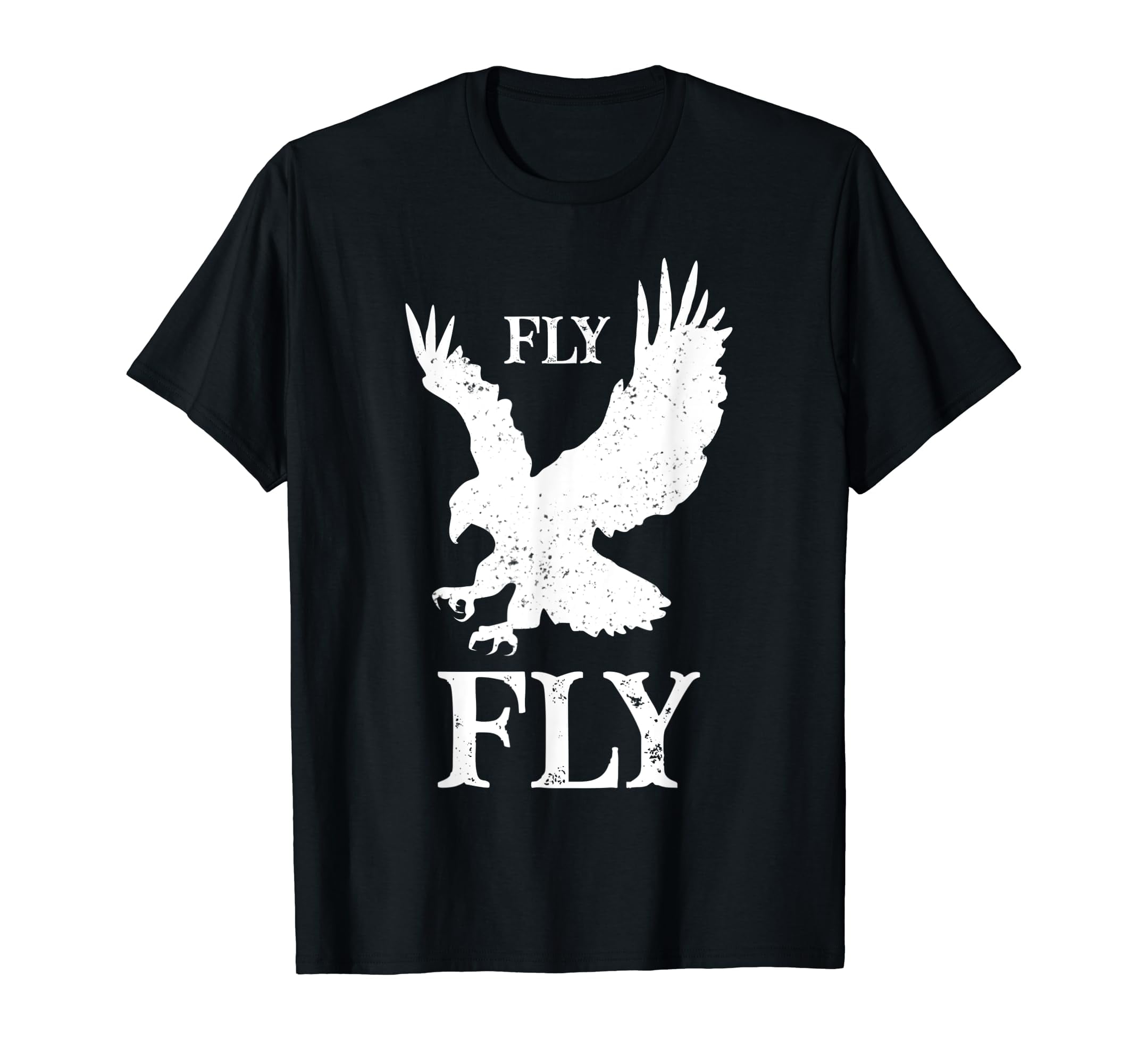 Grunge Retro Eagles Flying Bird Inspirational Eagles Fly T-Shirt
