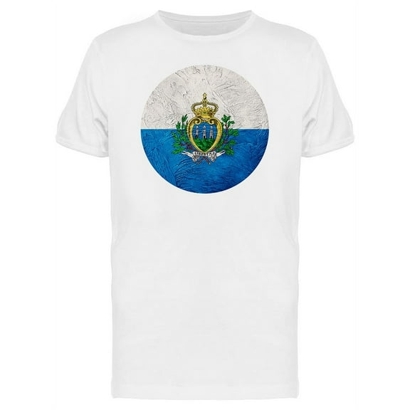 Grunge San Marino Flag T-Shirt Men -Image by Shutterstock, Male x-Large