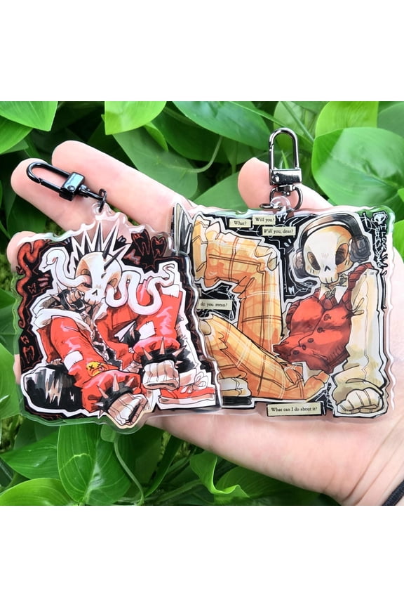 Grunge Skeleton Keychains! (1 keychain)