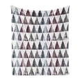 thumbnail image 1 of Grunge Soft Flannel Fleece Throw Blanket, Egyptian Pyramids Modern Triangles with Murky Effects New Graphic Print, Cozy Plush for Indoor and Outdoor Use, 50" x 70", Multicolor, by Ambesonne, 1 of 6