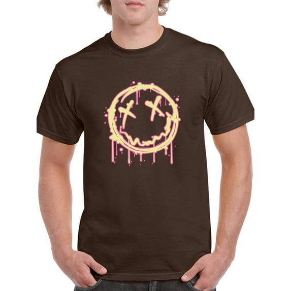 Grunge Spray Colorful Face T-Shirt Men -Image by Shutterstock, Male 3X-Large