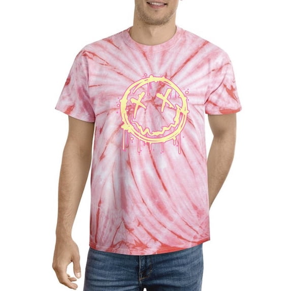 Grunge Spray Colorful Face Tie Dye Cyclone Men -Image by Shutterstock, Male Large