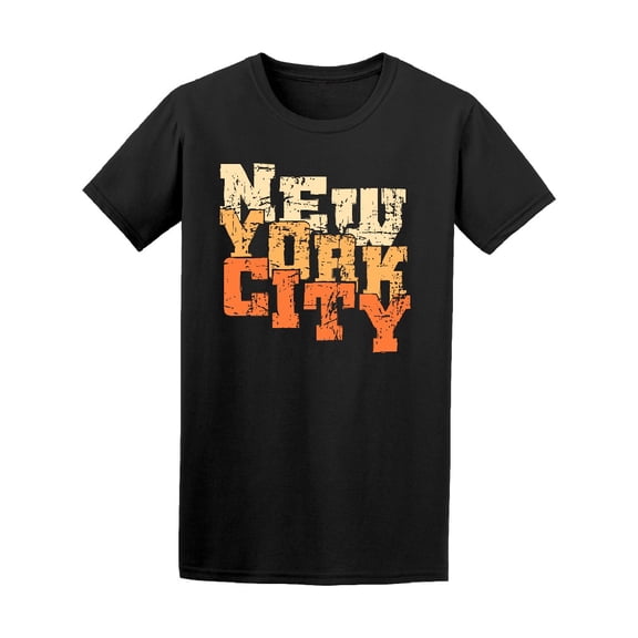 Grunge Street New York Cty Quote T-Shirt Men -Image by Shutterstock, Male XX-Large