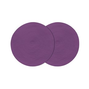 Grunge Street Style Painting Brush Print Ombre Design Illustration Round 15 Inch Placemats Set of 2, HeatResistant Non Slip Place Mats for Dining Table, Wipeable Kitchen Table Mats for Housewarming