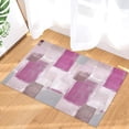 thumbnail image 1 of Grunge Street Style Pink Gray Abstract Painting Brush Indoor Doormat Non-Slip Front Door Mats,Welcome Mat, Bathroom Rugs 16x24 In, 1 of 6