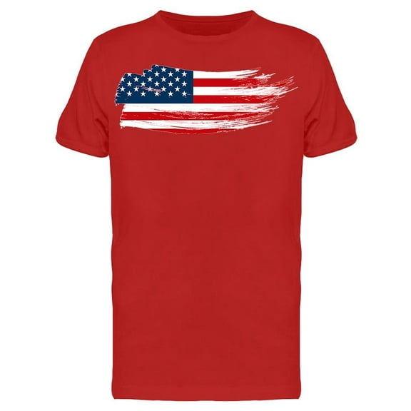 Grunge Style. American Flag T-Shirt Men -Image by Shutterstock, Male x-Large