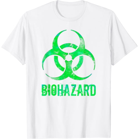 Grunge Style Biohazard Toxic Distressed Novelty Gift T-Shirt
