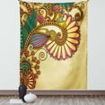 thumbnail image 1 of Grunge Tapestry, Paisley Flower and Leaf Design with Ethnic Zen Floral Mandala Oriental Pattern Effects, Wall Hanging for Bedroom Living Room Dorm Decor, 60W X 80L Inches, Multi, by Ambesonne, 1 of 5