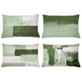 thumbnail image 1 of Ambesonne Throw Pillow Cover 4 Pack, , 12"x20", Peacock Green Coconut, 1 of 2