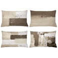 thumbnail image 1 of Ambesonne Throw Pillow Cover 4 Pack, , 12"x20", Taupe Dark Eggshell, 1 of 2