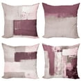 thumbnail image 1 of Ambesonne Throw Pillow Cover 4 Pack, , 16", Dark Mauve and Taupe Grey, 1 of 7