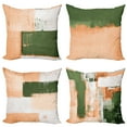 thumbnail image 1 of Ambesonne Throw Pillow Cover 4 Pack, , 18", Dark Olive Green and Peach, 1 of 7