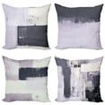 thumbnail image 1 of Ambesonne Throw Pillow Cover 4 Pack, , 24", Dimgray Pale Mauve and Ivory, 1 of 7