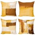 thumbnail image 1 of Ambesonne Throw Pillow Cover 4 Pack, , 16", Mustard Caramel and Brown, 1 of 7