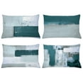 thumbnail image 1 of Ambesonne Throw Pillow Cover 4 Pack, , 12"x20", Pale Cadet Blue and Teal, 1 of 2