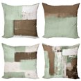 thumbnail image 1 of Ambesonne Throw Pillow Cover 4 Pack, , 16", Pale Reseda Green and Brown, 1 of 7