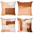 thumbnail image 1 of Ambesonne Throw Pillow Cover 4 Pack, , 20", Peach Caramel and Dark Rust, 1 of 7