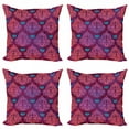 thumbnail image 1 of Ambesonne Grunge Throw Pillow Cover 4 Pack, Natural Lilac Pattern, 16", Multicolor, 1 of 2