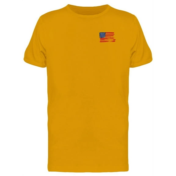 Grunge Usa Flag Doodle T-Shirt Men -Image by Shutterstock, Male 3X-Large