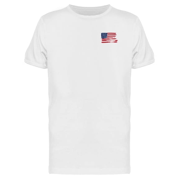 Grunge Usa Flag Doodle T-Shirt Men -Image by Shutterstock, Male Large