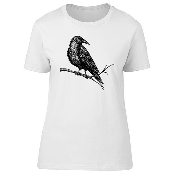 Grunge Vintage Raven Crow T-Shirt Men -Image by Shutterstock, Male Large
