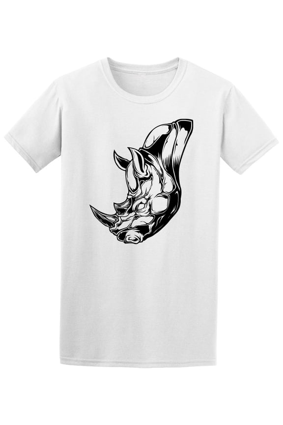 Grunge Vintage Rhino Sketch T-Shirt Men -Image by Shutterstock, Male 4X-Large
