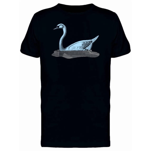 Grunge Vintage Swan Sketch Tee Men's -Image by Shutterstock