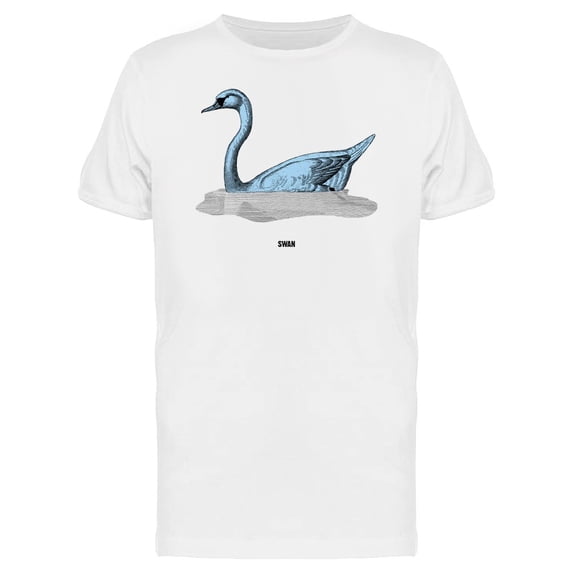 Grunge Vintage Swan Sketch Tee Men's -Image by Shutterstock
