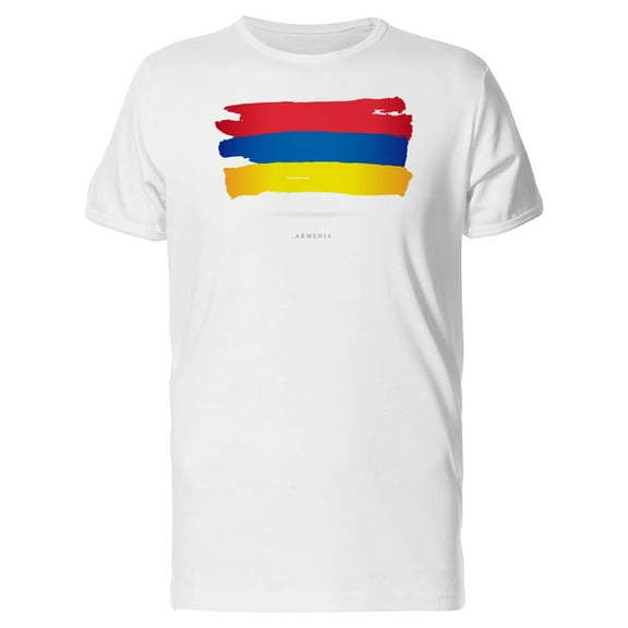 Grunge Watercolor Armenia Flag T-Shirt Men -Image by Shutterstock, Male x-Large