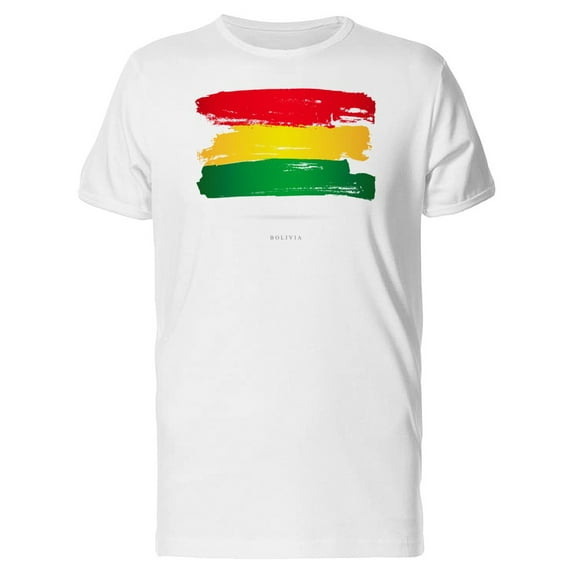 Grunge Watercolor Bolivia Flag T-Shirt Men -Image by Shutterstock, Male XX-Large