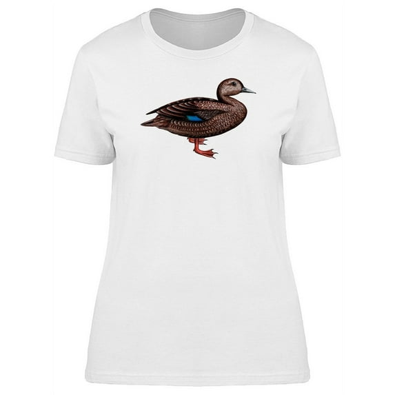 Grunge Watercolor Duck T-Shirt Women -Image by Shutterstock, Female Medium