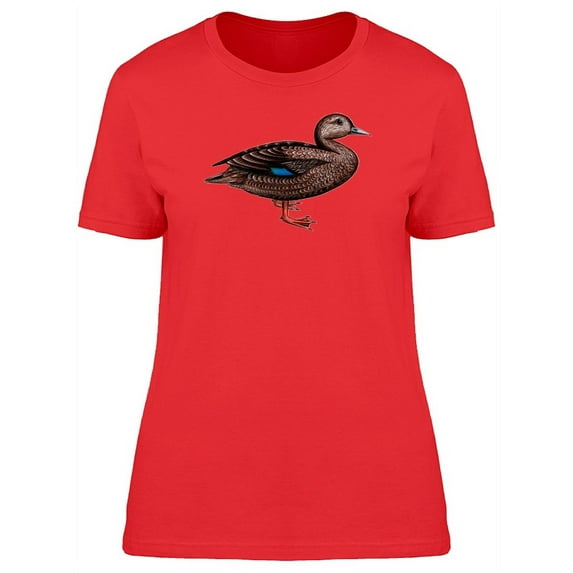 Grunge Watercolor Duck T-Shirt Women -Image by Shutterstock, Female Small