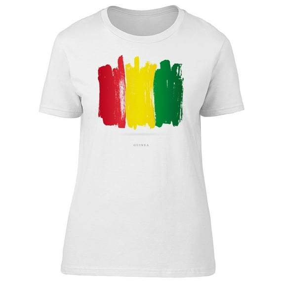 Grunge Watercolor Flag Of Guinea T-Shirt Men -Image by Shutterstock, Male 4X-Large