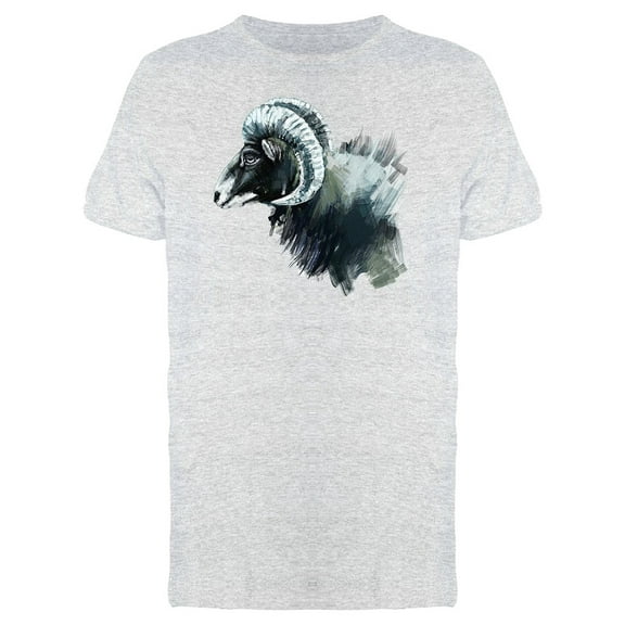 Grunge Watercolor Mouflon Tee Men's -Image by Shutterstock