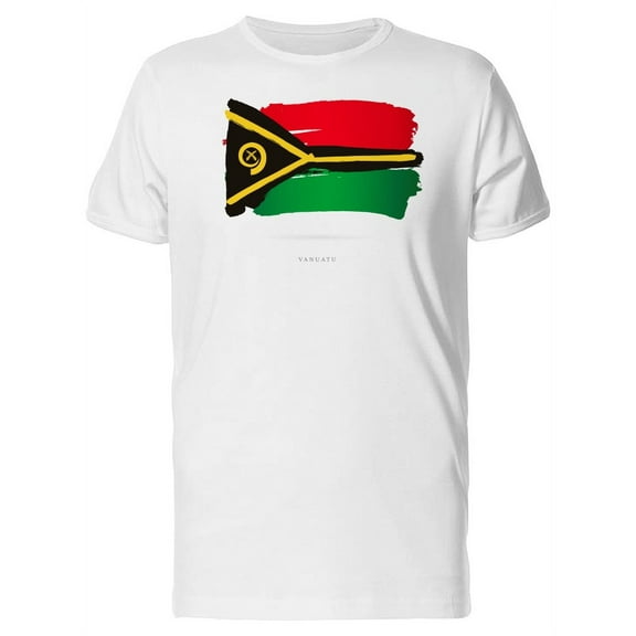 Grunge Watercolor Vanuatu Flag T-Shirt Men -Image by Shutterstock, Male Large