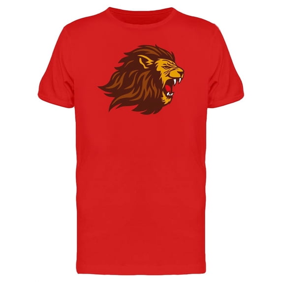 Grunge Wild Lion Cartoon Tee Men's -Image by Shutterstock