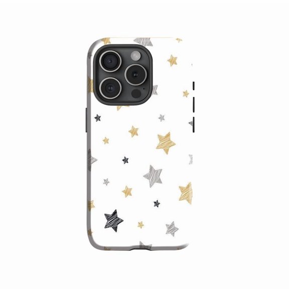 Grunge star gothic phone case, dark emo celestial aesthetic graphic gift, 17 16 15 14 13 12 11 Pro Max