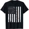 thumbnail image 1 of Grungy American Flag Paws Vintage Cat K9 Dog Patriotic T-Shirt, 1 of 5