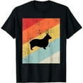 thumbnail image 1 of Grungy Welsh Corgi Silhouette Retro Dog Lover Pet Owner T-Shirt, 1 of 5