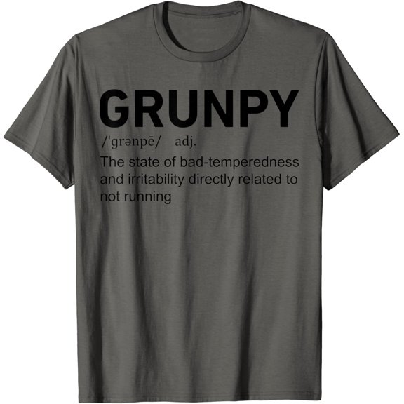 Grunpy Definition Running Runner Gag Marathon T-Shirt