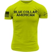 Grunt Style Blue Collar American T-Shirt - Large - Safety Green