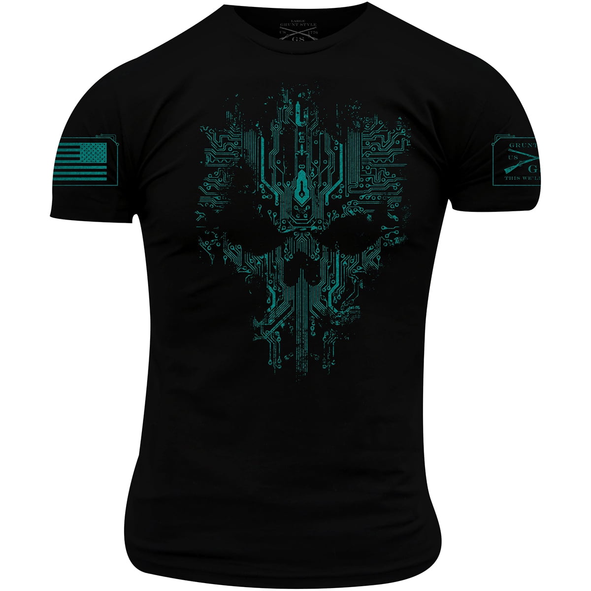 Grunt Style Soldier's Cross T-Shirt - 3XL - Black - Walmart.com
