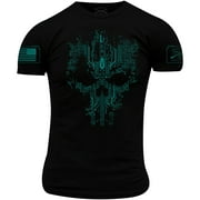 Grunt Style Circuit Skull T-Shirt - XL - Black