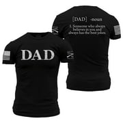 Grunt Style Dad Defined - Men's T-Shirt (Black, 4X-Large)
