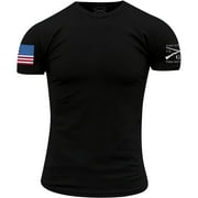 Grunt Style Full Color Flag Basic T-Shirt - Small - Black