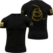 Grunt Style Gadsden Tracks Crewneck T-Shirt - Medium - Black
