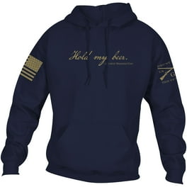 Grunt Style USN Salty Pullover Hoodie Medium Navy